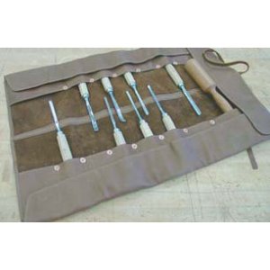 116402: Small Deluxe Leather Chisel Roll