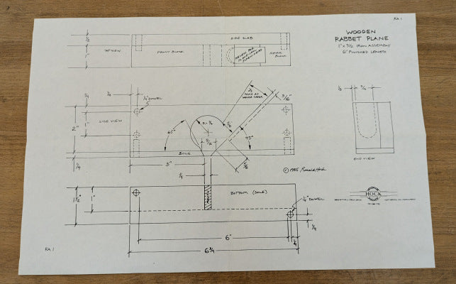 Hock Krenov-style Wooden Plane Plans
