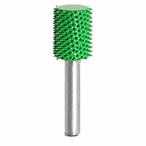 136410: Smooth End Cylinder Saburr Tooth Carbide Burrs - 1/4 inch Shank