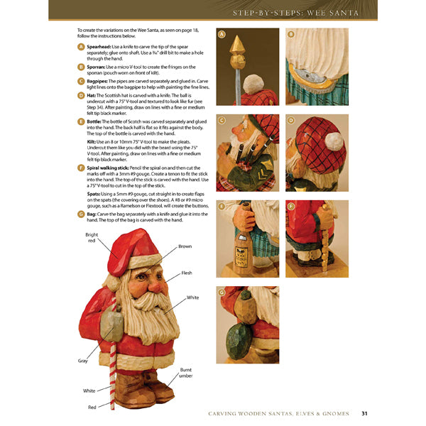 Carving Wooden Santas, Elves & Gnomes