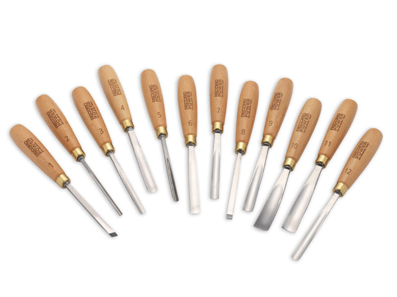Record Power 12-piece Carving by Numbers Comprehensive Carving Set