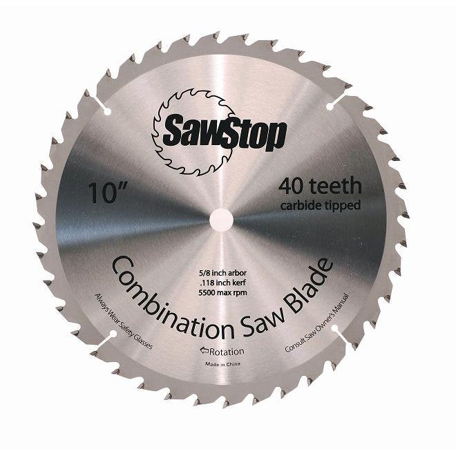 SawStop Standard Series 10 inch Saw Blade