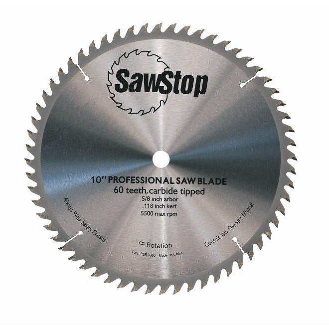 SawStop Standard Series 10 inch Saw Blade