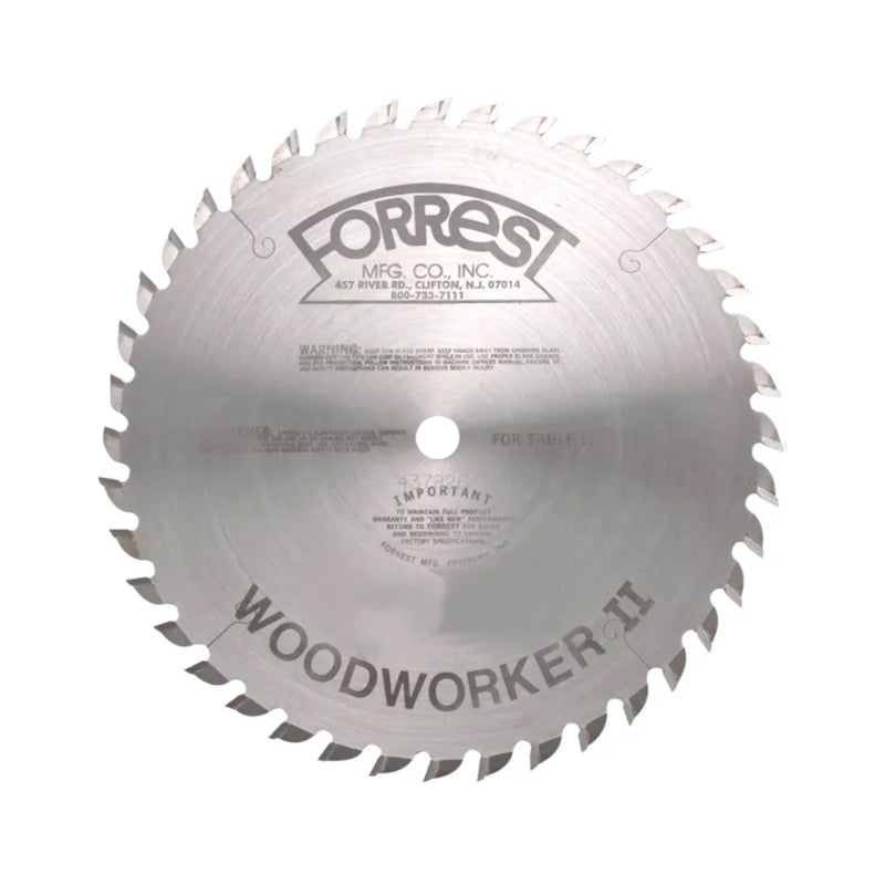 Forrest Woodworker II Combination: 12" x 40 Tooth - 1/8" Kerf