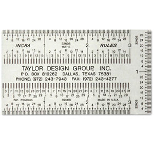 485383: Incra Pocket Rule - 3in x 2in