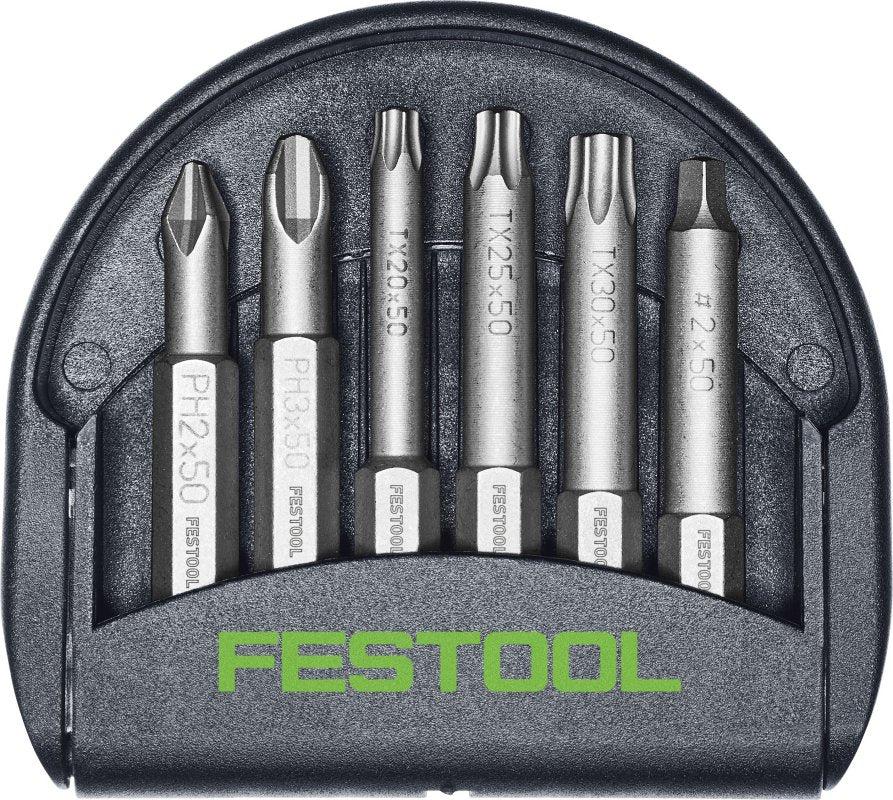 Festool Set of Six Impact Driver Bits