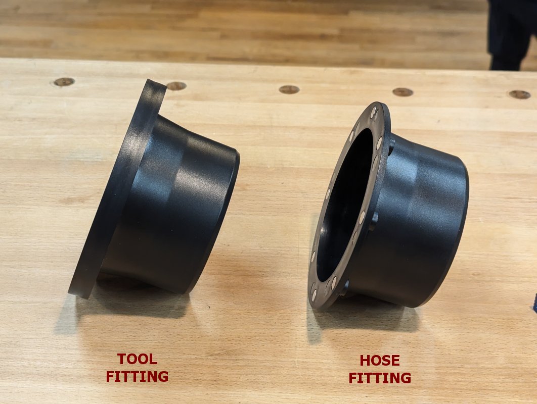 Magnetic Quick Connect Dust Fittings - 4 inch