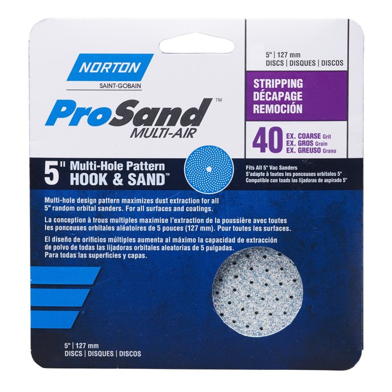 156851: Norton ProSand Multi-Air Hook & Loop Discs - 5 inch