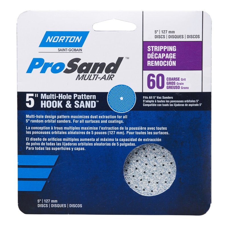 156852: Norton ProSand Multi-Air Hook & Loop Discs - 5 inch