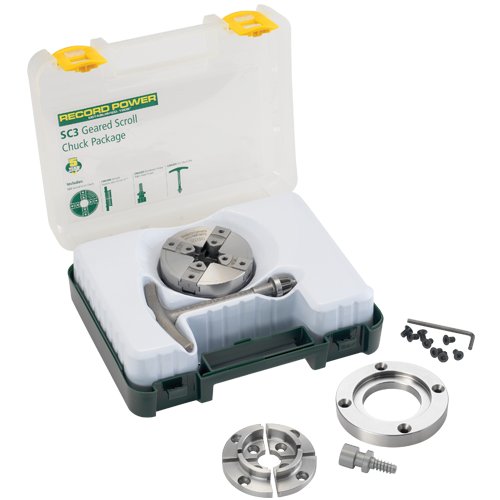 Record Power SC3 Geared Scroll Chuck