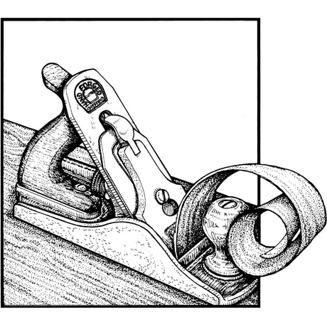 Hand planes in front of window.
