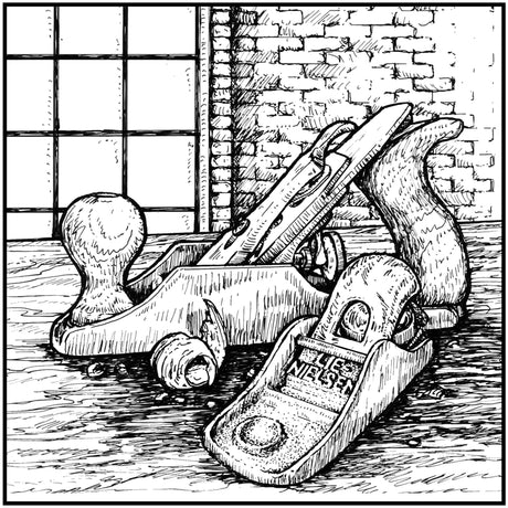 Hand plane with shaving curl
