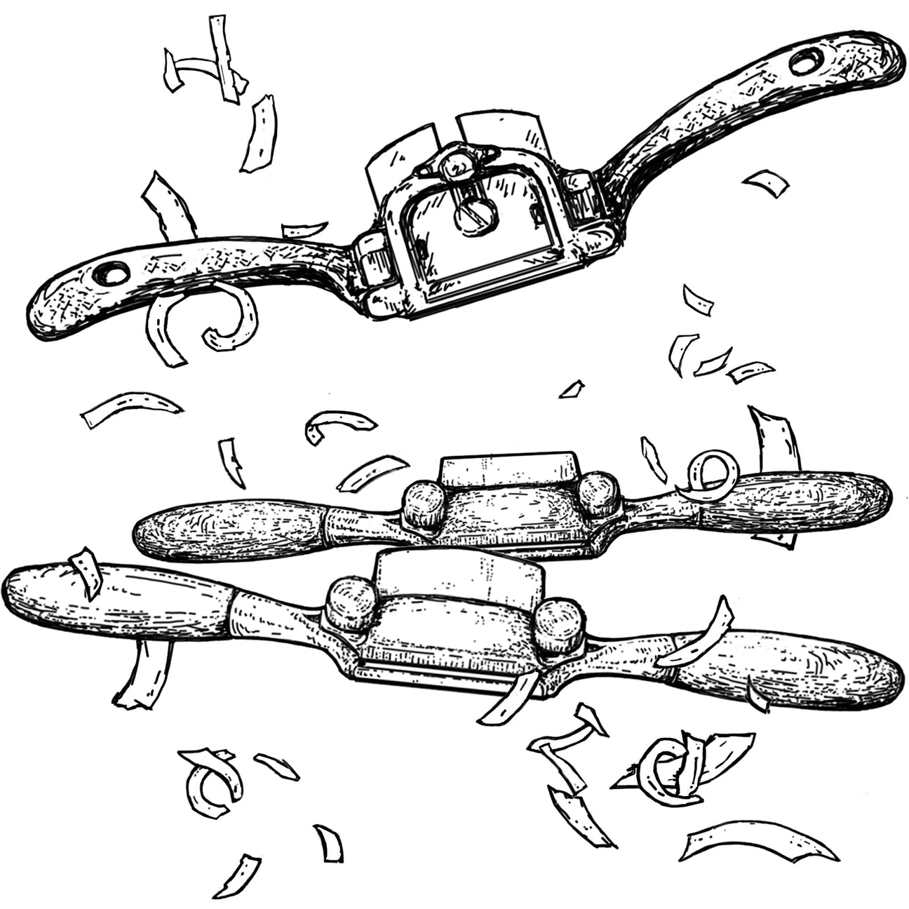 Assorted spokeshaves