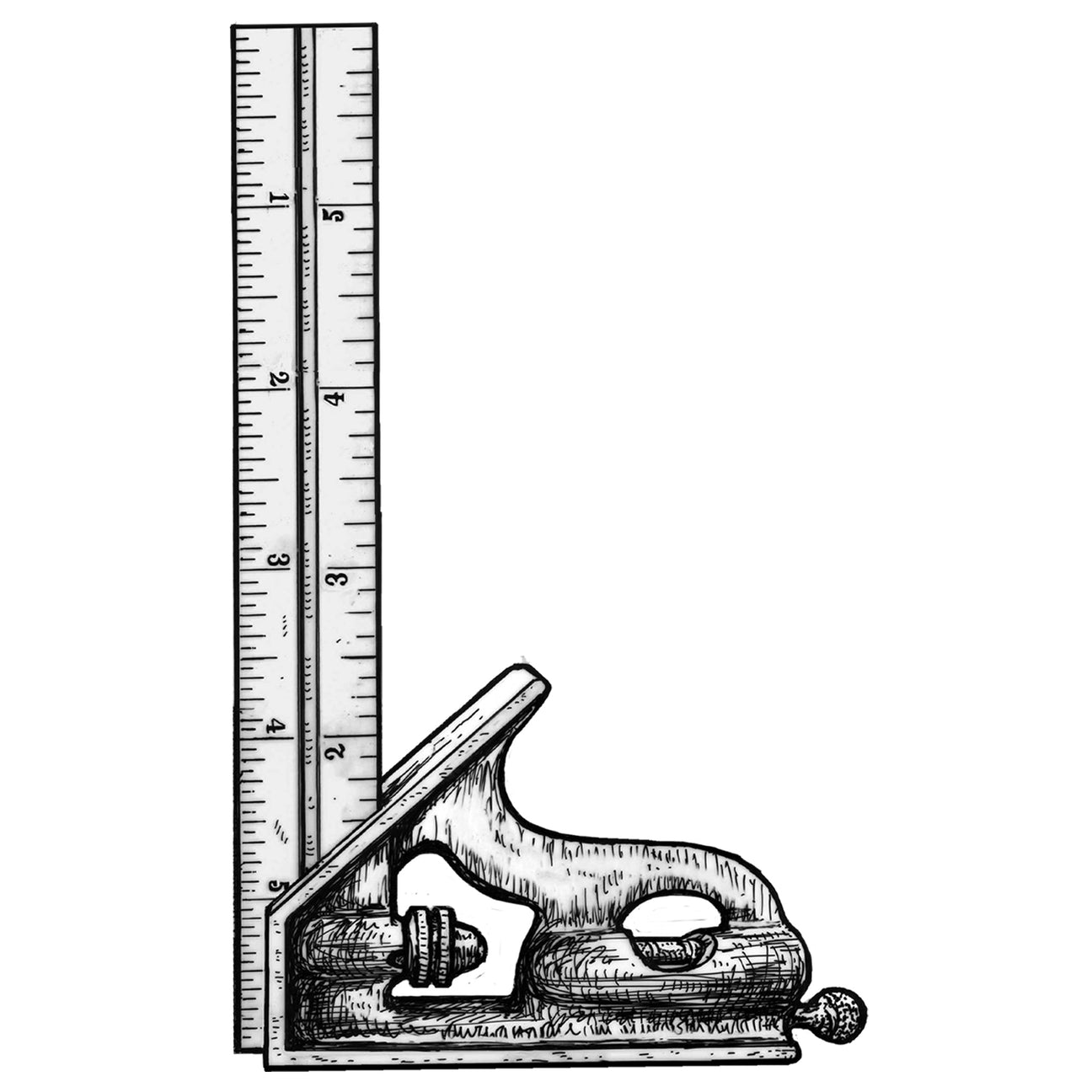 Starrett square and woodworking book