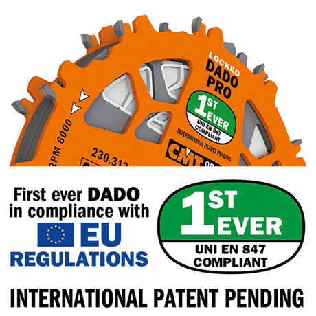 CMT Locked Dado Pro - 8 inch
