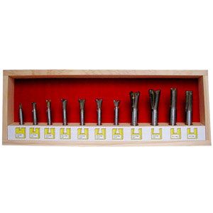 105497: 13 Piece Bit Set for Leigh D-Series 24in Dovetail Jigs