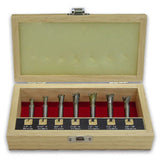 105465: Set of 7 Dovetail Bits for Leigh Super Jigs and D1600