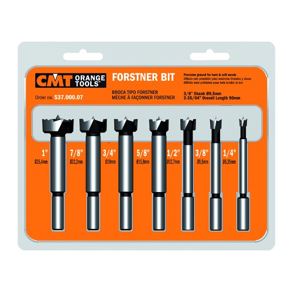 CMT Set of 7 Forstner Bits