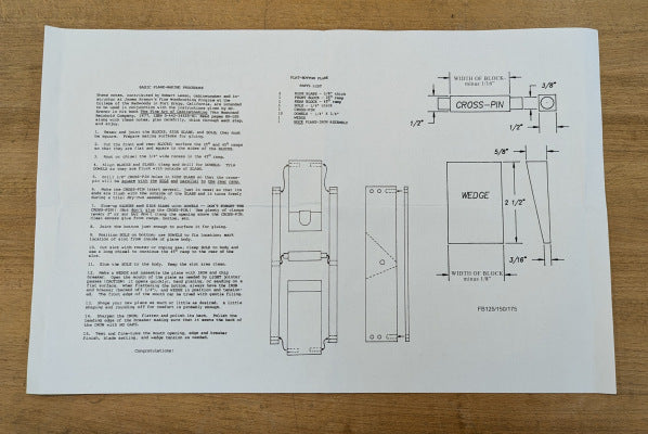 Hock Krenov-style Wooden Plane Plans