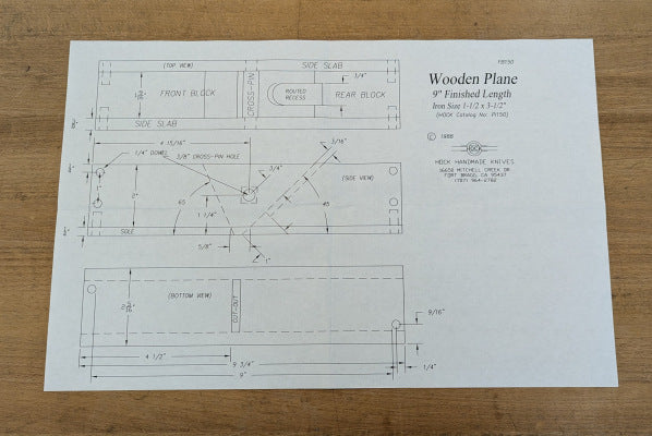 Hock Krenov-style Wooden Plane Plans
