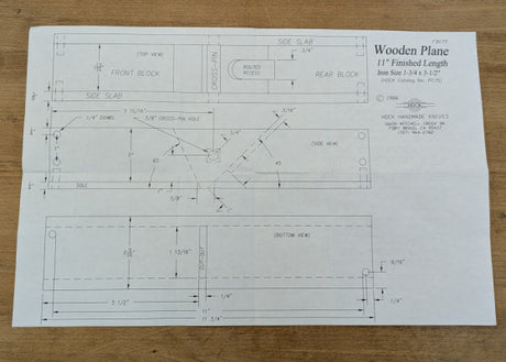 Hock Krenov-style Wooden Plane Plans