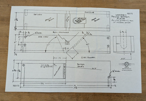 Hock Krenov-style Wooden Plane Plans