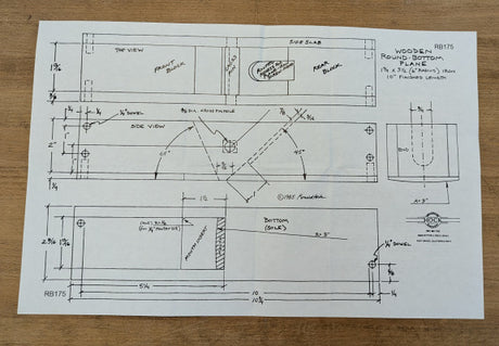 122568: Hock Krenov-style Wooden Plane Plans