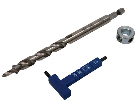 124192: Kreg Easy-Set Drill Bit with Stop Collar and Gauge
