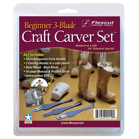 Flexcut SK110 Beginner Craft Carver Set