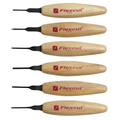 Flexcut Micro Tool Set of 6 - 1.5mm Assortment