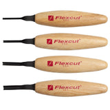 Flexcut Micro Tool Set of 4 - Deep U-Gouge