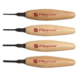 Flexcut Micro Tool Set of 4 - 60deg Parting Tools