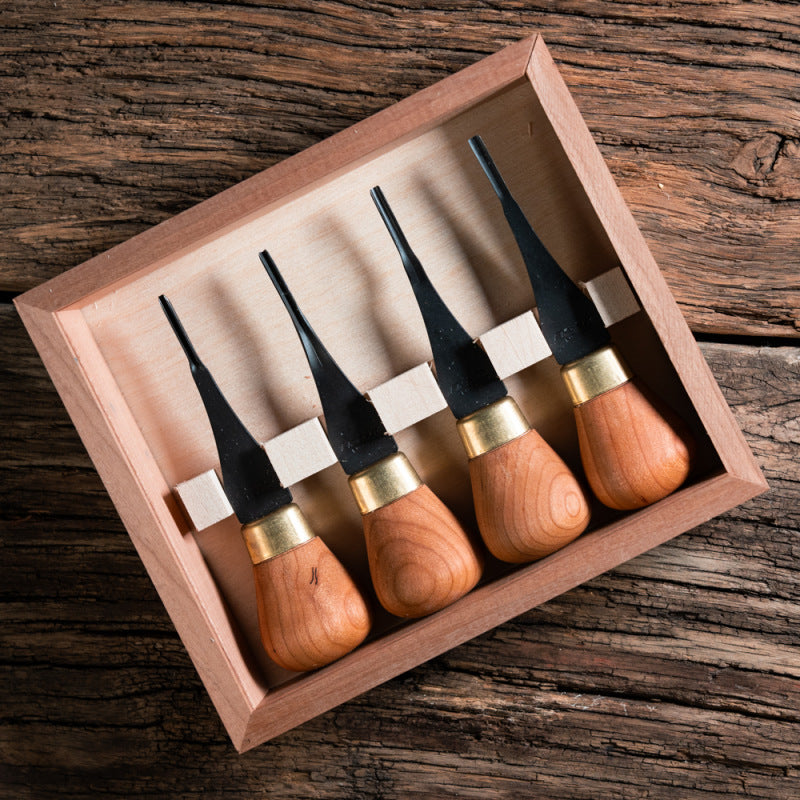 Flexcut Premium Micro Palm Chisels - Set of 4