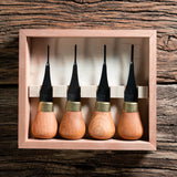 Flexcut Premium Micro Palm Chisels - Set of 4
