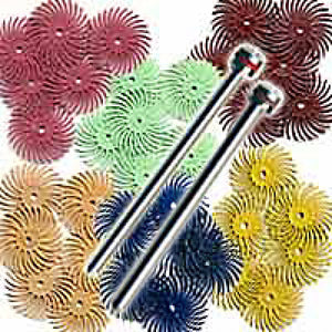 128685: Foredom 3/4in Radial Bristle Brush - Pk of 6