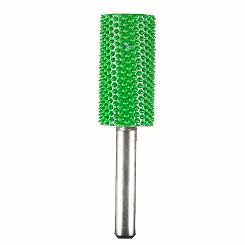 136412: Smooth End Cylinder Saburr Tooth Carbide Burrs - 1/4 inch Shank
