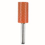 136512: Smooth End Cylinder Saburr Tooth Carbide Burrs - 1/4 inch Shank