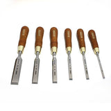 Narex Premium 6-Piece Bench Chisel Set in Wooden Box