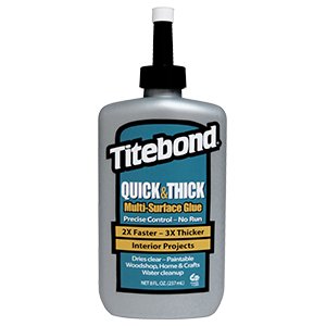 165024: Titebond Quick and Thick Multi-Surface Glue - 8 oz.