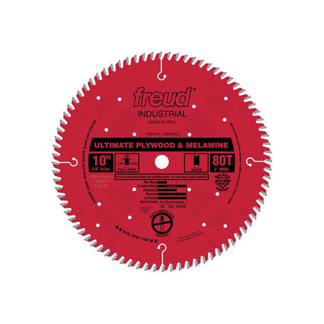 Freud Ultimate Plywood & Melamine Blade: 10" x 80 Tooth - .126" Kerf