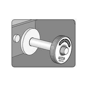 186128: Tormek Stainless Steel Shaft with EzyLock for T-7