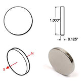 192202: Rare Earth Disc Magnets - 1 inch - Pack of 4