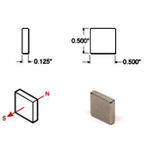 192212: Rare Earth Block Magnets - 1/2 inch - Pack of 10