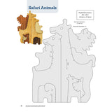 Adorable Animal Family Puzzles in Wood