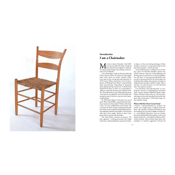 Make a Chair From a Tree - Jennie Alexander