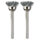 Dremel 1/2 inch Carbon Steel Cup Brush - Pack of 2