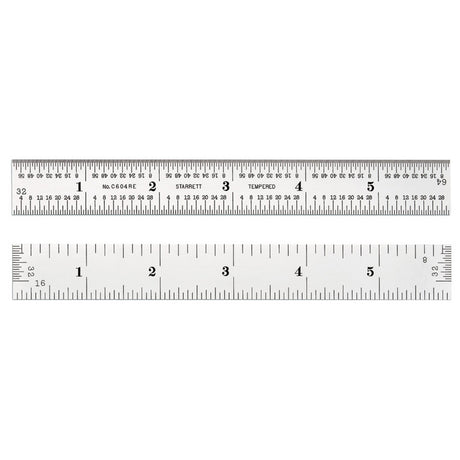 Starrett C604RE-6 Precision Rule with End Grads - 6 inch
