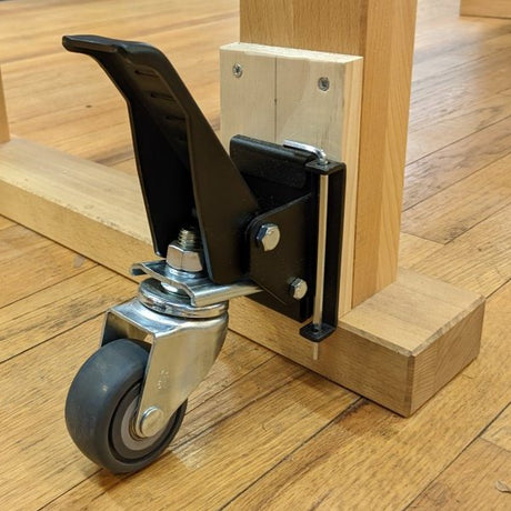 Workbench Caster Kit with Quick Release Mounting Plates