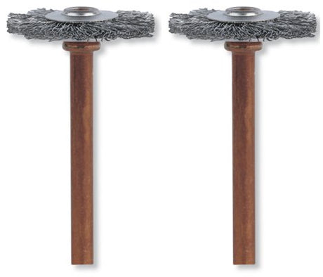 Dremel 3/4 inch Stainless Steel Wire Wheel Brush - Pack of 2