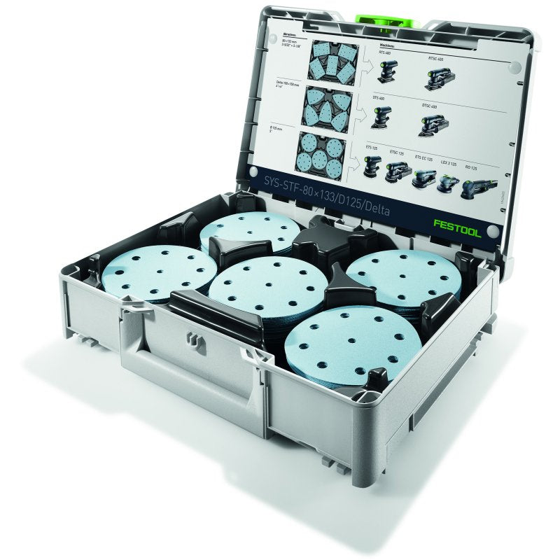 Festool SYS3 Abrasives Organizer - SYS-STF-80x133/D125/Delta